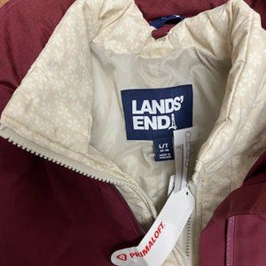 Lands' End Women's Tall Large LT Winter Coat with zip-in liner jacket